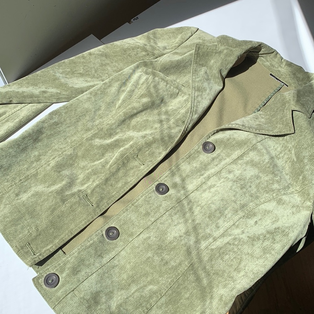 Green Corduroy Blazer